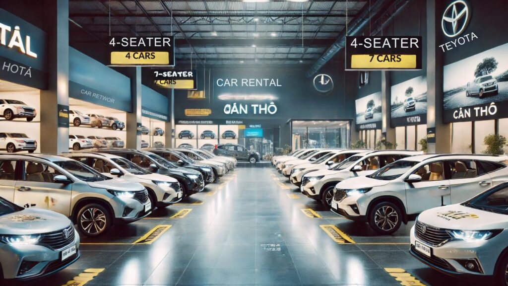 thuê xe tự lái theo giờ tại cần thơ với xe 4 chỗ 7 chỗ bích long